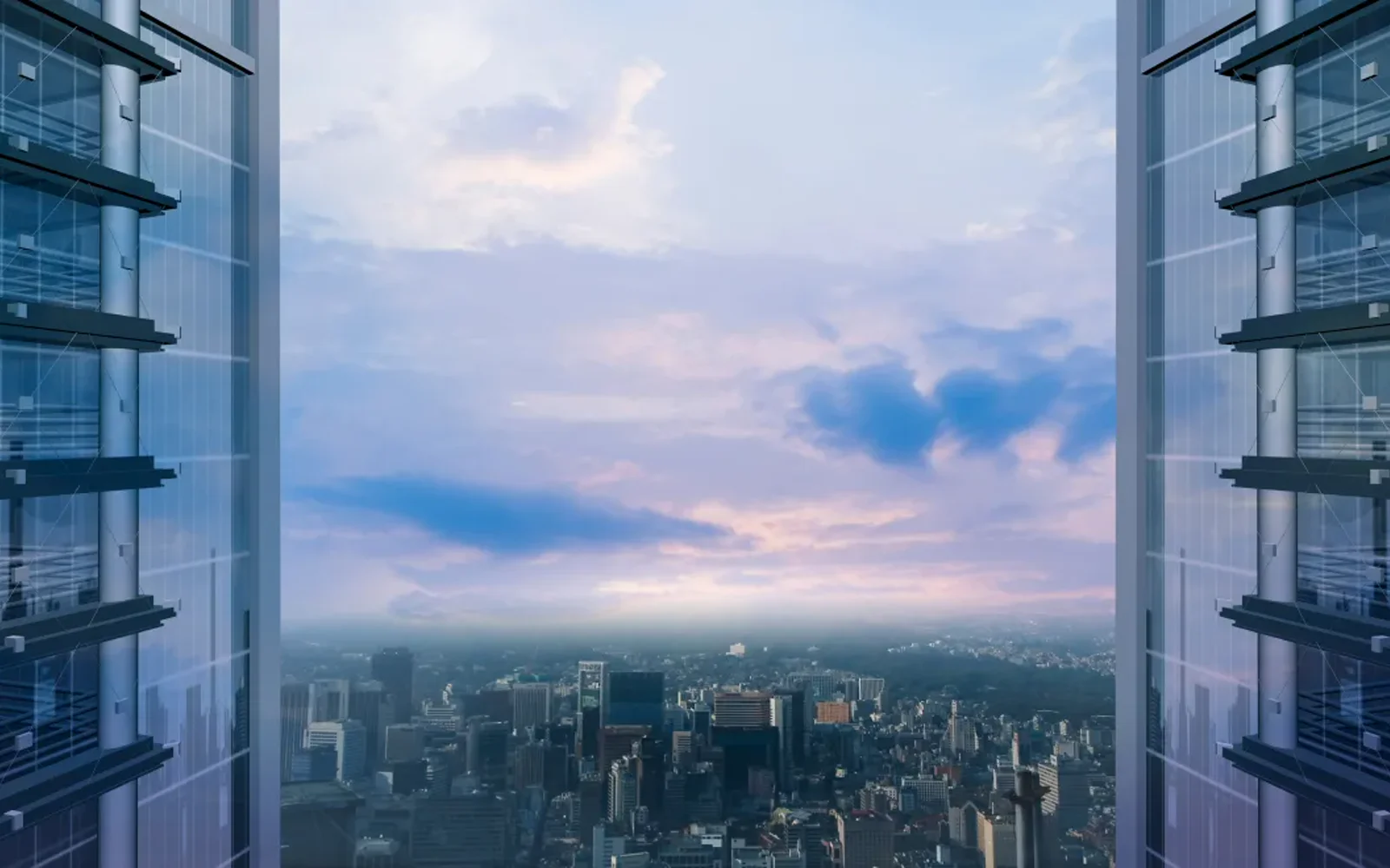 사업개요 — 단지 규모를 나타내는 스카이라인 이미지